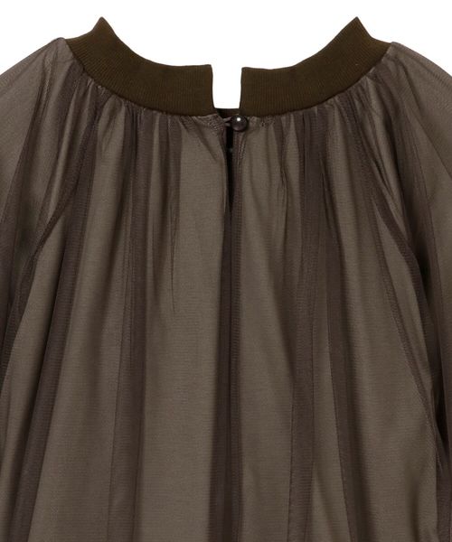 TEVALT(ヴァレット)の「チュール 天竺レイヤード 半袖プルオーバー(Tシャツ/カットソー・レディース・ベージュ/カーキ/ダークネイビー・38)」の14枚目の写真