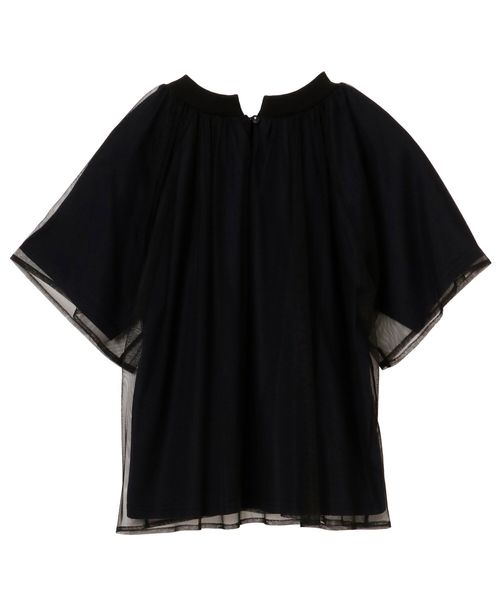 TEVALT(ヴァレット)の「チュール 天竺レイヤード 半袖プルオーバー(Tシャツ/カットソー・レディース・ベージュ/カーキ/ダークネイビー・38)」の17枚目の写真