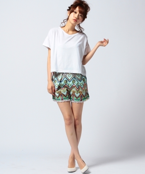 Another Edition（アナザーエディション）の「AE NEP SHORT T ◆（Tシャツ/カットソー・レディース・ホワイト/ブラック/ライトグレー/オレンジ・フリー）」の7枚目の写真