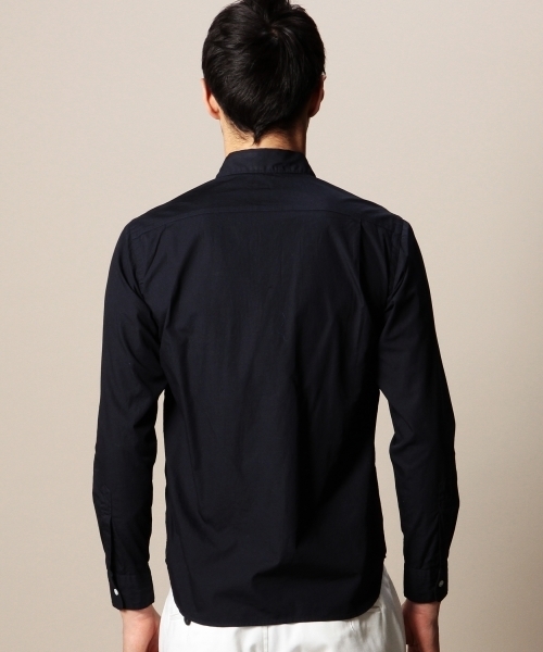 BEAUTY&YOUTH UNITED ARROWS（ビューティーアンドユースユナイテッドアローズ）の「BY レース レイヤード レギュラー カラーシャツ◆（シャツ/ブラウス・メンズ・オフホワイト/ネイビー・X-LARGE/LARGE/SMALL/MEDIUM/X-SMALL）」の10枚目の写真