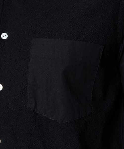 BEAUTY&YOUTH UNITED ARROWS（ビューティーアンドユースユナイテッドアローズ）の「BY レース レイヤード レギュラー カラーシャツ◆（シャツ/ブラウス・メンズ・オフホワイト/ネイビー・X-LARGE/LARGE/SMALL/MEDIUM/X-SMALL）」の3枚目の写真