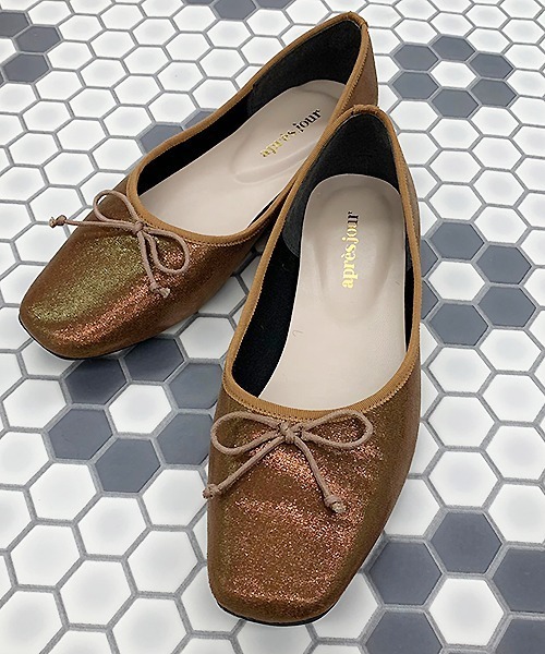 apres jour（アプレジュール）の「バレエシューズ【ZOZOTOWN限定アイテム】（パンプス・レディース・ブラック/ボルドー/ゴールド/その他/アイボリー・MEDIUM/LARGE/SMALL/X-LARGE）」の6枚目の写真