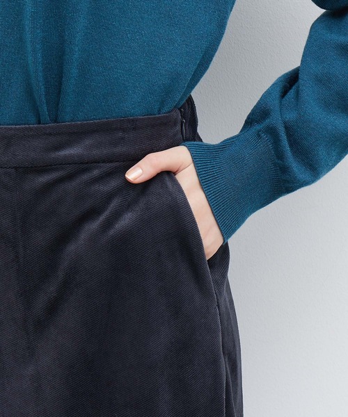 ROPE' PICNIC(ロペピクニック)の「ベロアキュロットパンツ(その他パンツ・レディース・ダークブラウン/ベージュ/ブルー系その他・40/38)」の8枚目の写真