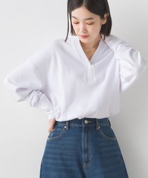 ハニカムストレッチバッグスリットプルオーバー