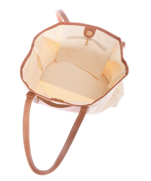 fifth（フィフス）の「A4バイカラーキャンバストートバッグ（トートバッグ・レディース・ブラック/キャメル・FREE）」の12枚目の写真