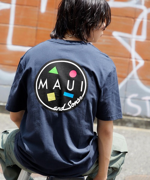 MAUI and Sons(マウイアンドサンズ)の「MAUI and Sons/マウイアンドサンズ COOKEI LOGO PRINT バッククッキーロゴプリント半袖Tシャツ(Tシャツ/カットソー・メンズ・ホワイト/ブラック/ネイビー/グレー/ホワイト系その他/ブラック系その他/グレー系その他/グリーン系その他/ブルー系その他/ホワイト系その他2/ブラック系その他2/オレンジ系その他・S/M/L/XL)」の10枚目の写真