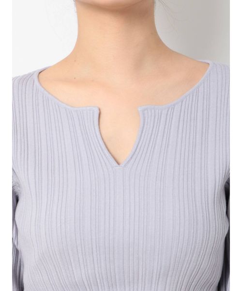 MERCURYDUO（マーキュリーデュオ）の「チェンジリブキーネックニット（ニット/セーター・レディース・オフホワイト/ミント/ラベンダー・FREE）」の10枚目の写真