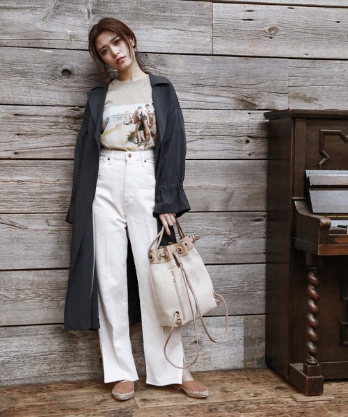 PENDLETON(ペンドルトン)の「【PENDLETON(ペンドルトン)】別注BIG Tシャツ(Tシャツ/カットソー・レディース・オフホワイト/ブラック/ベージュ・FREE)」の7枚目の写真