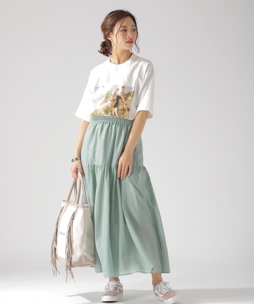 PENDLETON(ペンドルトン)の「【PENDLETON(ペンドルトン)】別注BIG Tシャツ(Tシャツ/カットソー・レディース・オフホワイト/ブラック/ベージュ・FREE)」の8枚目の写真