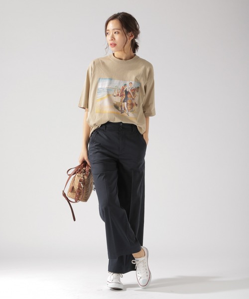 PENDLETON(ペンドルトン)の「【PENDLETON(ペンドルトン)】別注BIG Tシャツ(Tシャツ/カットソー・レディース・オフホワイト/ブラック/ベージュ・FREE)」の9枚目の写真