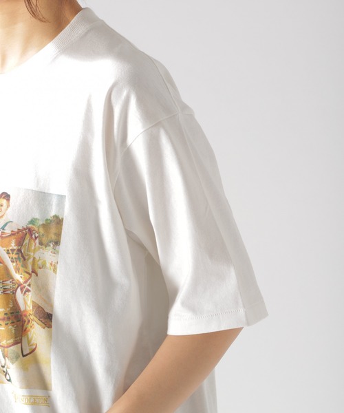 PENDLETON(ペンドルトン)の「【PENDLETON(ペンドルトン)】別注BIG Tシャツ(Tシャツ/カットソー・レディース・オフホワイト/ブラック/ベージュ・FREE)」の15枚目の写真