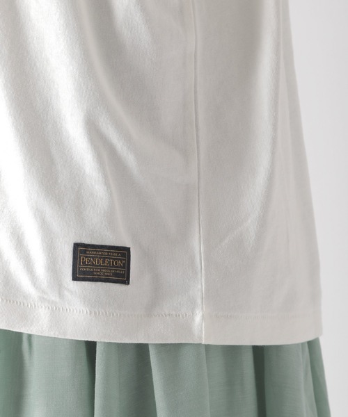 PENDLETON(ペンドルトン)の「【PENDLETON(ペンドルトン)】別注BIG Tシャツ(Tシャツ/カットソー・レディース・オフホワイト/ブラック/ベージュ・FREE)」の17枚目の写真