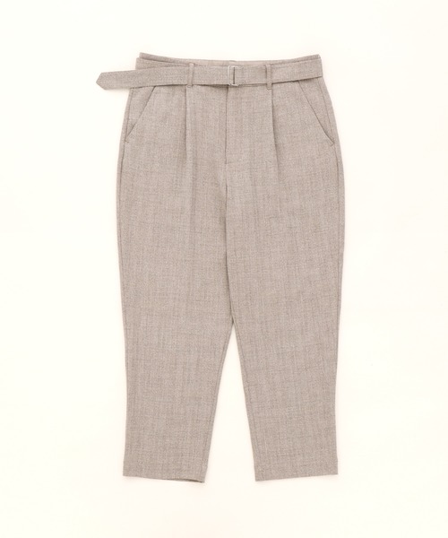 EMMA CLOTHES(エマクローズ)の「共地ベルト付き1タックワイドテーパードパンツ(その他パンツ・メンズ・ブラック/ベージュ/グレー・M/L)」の6枚目の写真