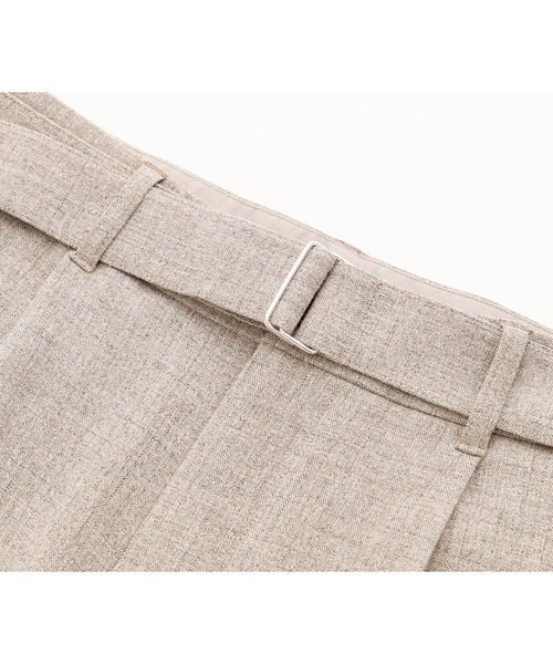 EMMA CLOTHES(エマクローズ)の「共地ベルト付き1タックワイドテーパードパンツ(その他パンツ・メンズ・ブラック/ベージュ/グレー・M/L)」の22枚目の写真