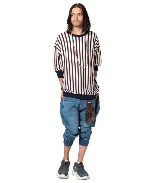 glamb（グラム）の「Easy jogger washed denim / イージージョガー