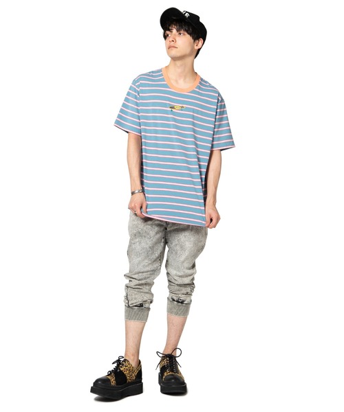 glamb（グラム）の「Easy jogger washed denim / イージージョガー
