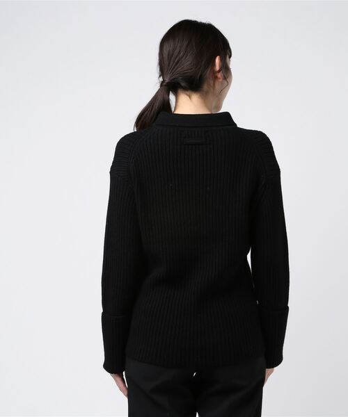 WRAPINKNOT（ラッピンノット）の「【WRAPINKNOT(ラッピンノット)】WK19W-PO02 襟付きニットプルオーバー（ニット/セーター・レディース・ベージュ/ブラック/カーキ・FREE）」の13枚目の写真
