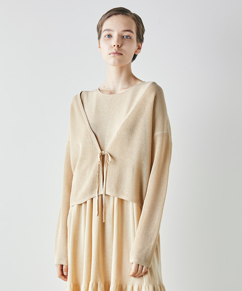 WALANCE(ワランス)の「フロントリボンショートカーディガン/wa...lance★★(カーディガン/ボレロ・レディース・ブラック/ライトベージュ/ライトカーキ・MEDIUM)」の10枚目の写真