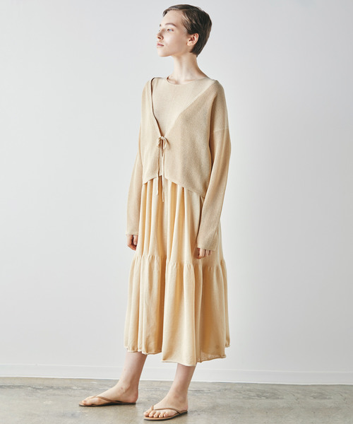 WALANCE(ワランス)の「フロントリボンショートカーディガン/wa...lance★★(カーディガン/ボレロ・レディース・ブラック/ライトベージュ/ライトカーキ・MEDIUM)」の9枚目の写真