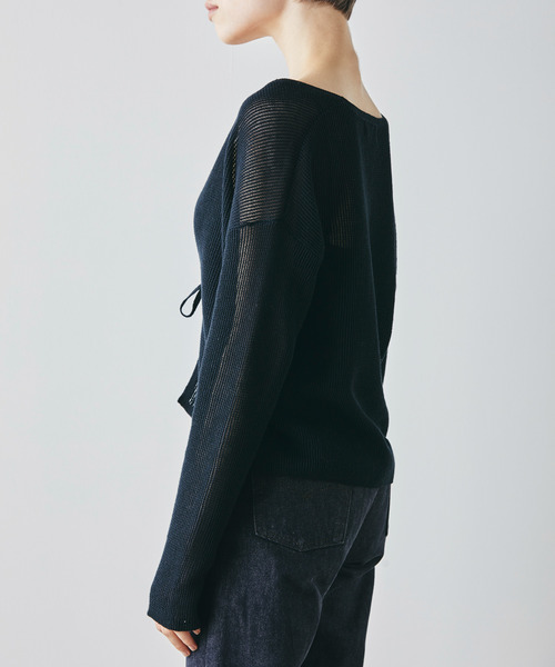 WALANCE(ワランス)の「フロントリボンショートカーディガン/wa...lance★★(カーディガン/ボレロ・レディース・ブラック/ライトベージュ/ライトカーキ・MEDIUM)」の5枚目の写真