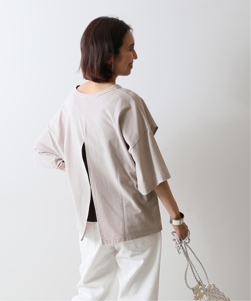 FRAMeWORK(フレームワーク)の「バックスリットBIG T◆(Tシャツ/カットソー)」|ライトグレー