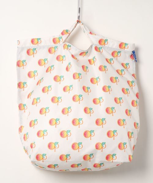 Ocean Pacific（オーシャンパシフィック）の「【OP:オーピー】パッカブルトートバッグ ビーチ プール 総柄（トートバッグ・メンズ・ダークインディゴブルー/ホワイト×レッド/オレンジ/イエロー×ブラック・FREE）」の2枚目の写真