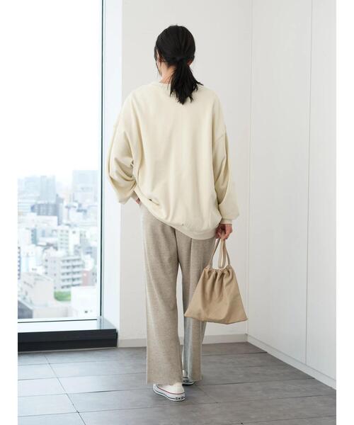 AMERICAN HOLIC(アメリカンホリック)の「サイドタックドロップショルダー裏毛チュニック 〇*(スウェット・レディース・アイボリー/チャコールグレー/ブラック/グレイッシュベージュ/キャメル/ブラウン・FREE)」の15枚目の写真