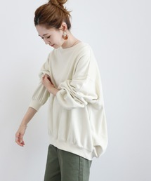 AMERICAN HOLIC | サイドタックドロップショルダー裏毛チュニック 〇＊(スウェット)