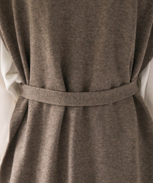 LOWRYS FARM（ローリーズファーム）の「シャツライクニットベスト　893379（ベスト・レディース・アイボリー/ブラック/ブラウン・FREE）」の13枚目の写真