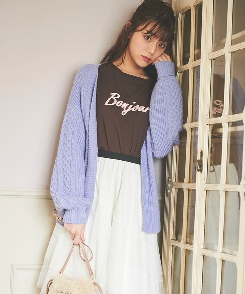 セール ケーブルベルトトッパーカーディガン カーディガン ボレロ 31 Sons De Mode トランテアン ソン ドゥ モード のファッション通販 Zozotown