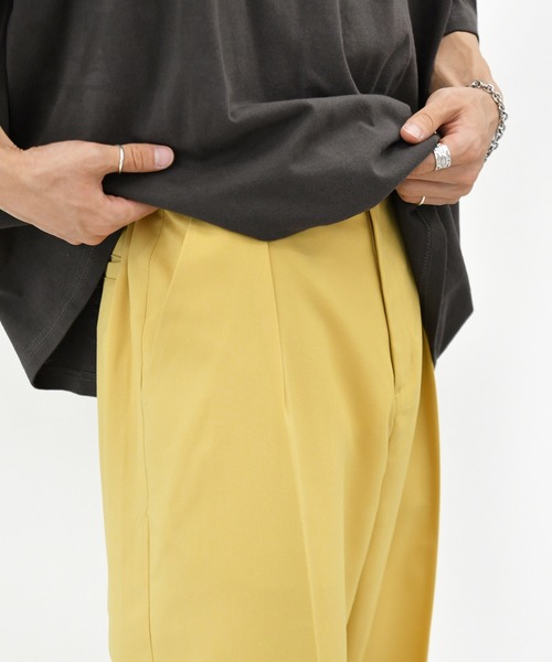 kutir（クティール）の「センタープレススラックスパンツ（その他パンツ・メンズ・ブラック/ベージュ/イエロー/グリーン・SMALL/MEDIUM/LARGE）」の19枚目の写真