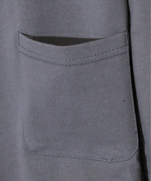 JOHN'S CLOSET（ジョンズクローゼット）の「【i】天竺 モックネック ロングTシャツ（Tシャツ/カットソー・メンズ・ホワイト/テラコッタ/ライトベージュ/ライトパープル/サックスブルー/ブラック/パープル/チャコールグレー/グリーン・MEDIUM/X-LARGE/LARGE）」の22枚目の写真