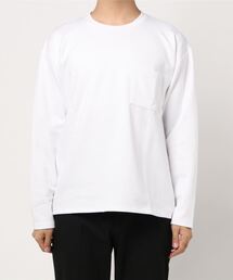 PLUS ONE | 【PLUS ONE】抗菌防臭ポンチクルーロンT(Tシャツ/カットソー)