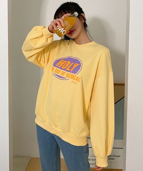 SONA（ソナ）の「SONYUNARA HOLYビビットスウェット（スウェット・レディース・グレー/イエロー/アイボリー/ミント・FREE）」の5枚目の写真