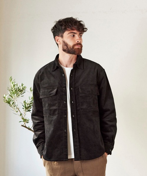 BIG MIKE（ビッグマイク）の「BIG MIKE CORDUROY SHIRTS (ビッグマイク )(2colors)(10193-6002)（シャツ/ブラウス・メンズ・ブラック/ブラウン・M/XL/L）」の2枚目の写真