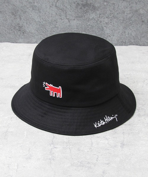  Keith Haring バケットハット OS 黒 楽天市場】キースへリング Keith Haring バケットハット ハット