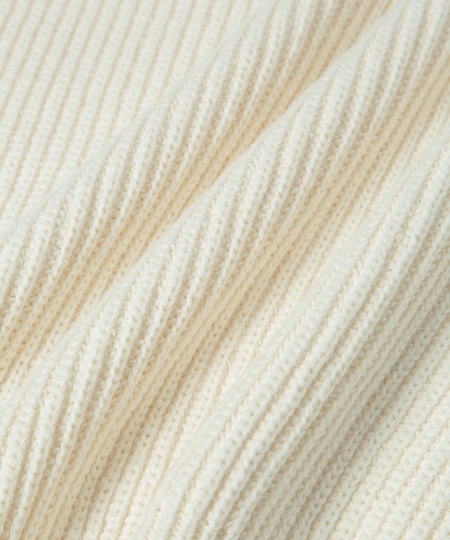 ADAM ET ROPE'（アダムエロペ）の「片畦ハイネックプルオーバー（ニット/セーター・レディース・ホワイト/ネイビー/ターコイズブルー/イエロー・FREE）」の15枚目の写真