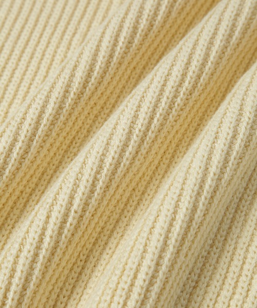 ADAM ET ROPE'（アダムエロペ）の「片畦ハイネックプルオーバー（ニット/セーター・レディース・ホワイト/ネイビー/ターコイズブルー/イエロー・FREE）」の13枚目の写真