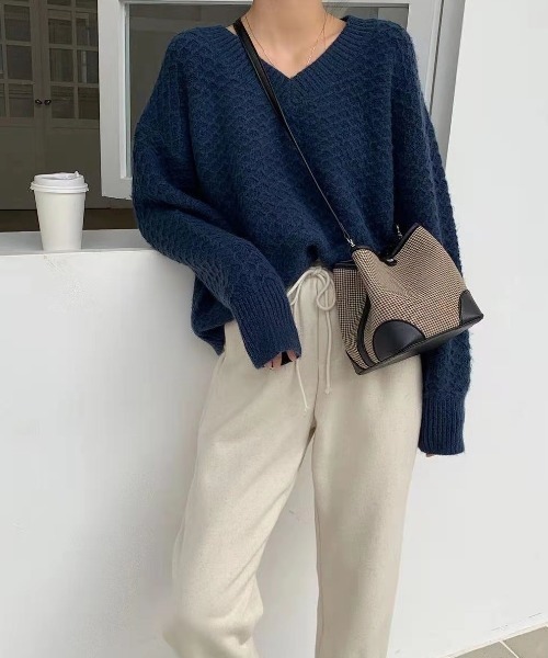 Loueme(ルエム)の「2WAYパイピングチェックショルダー(ショルダーバッグ・レディース・ブラック/アイボリー/キャメル・FREE)」の17枚目の写真
