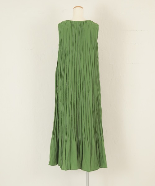 titivate（ティティベイト）の「ﾜｯｼｬｰﾌﾟﾘｰﾂﾉｰｽﾘｰﾌﾞﾜﾝﾋﾟｰｽ（ワンピース・レディース・グリーン/ブラック/ブラウン・L/S/M）」の20枚目の写真