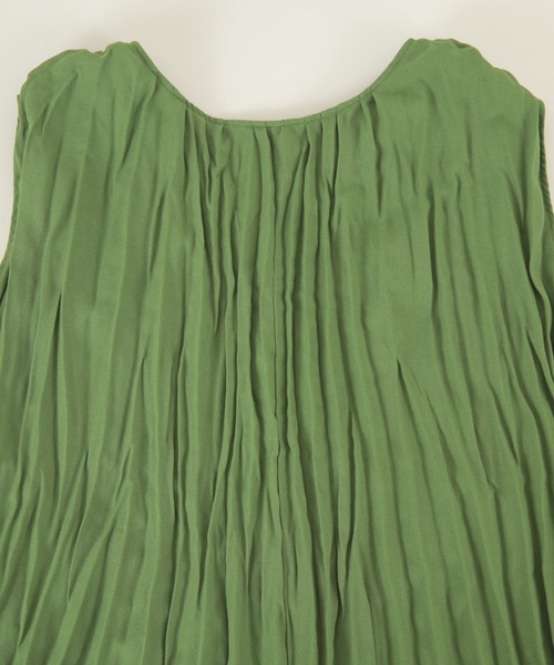 titivate（ティティベイト）の「ﾜｯｼｬｰﾌﾟﾘｰﾂﾉｰｽﾘｰﾌﾞﾜﾝﾋﾟｰｽ（ワンピース・レディース・グリーン/ブラック/ブラウン・L/S/M）」の18枚目の写真