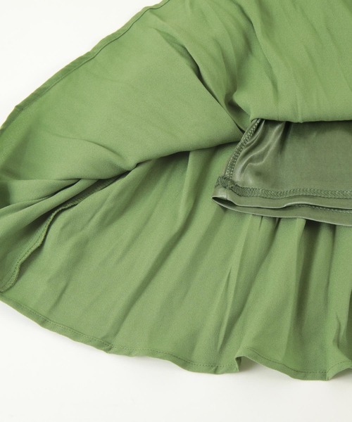 titivate（ティティベイト）の「ﾜｯｼｬｰﾌﾟﾘｰﾂﾉｰｽﾘｰﾌﾞﾜﾝﾋﾟｰｽ（ワンピース・レディース・グリーン/ブラック/ブラウン・L/S/M）」の22枚目の写真