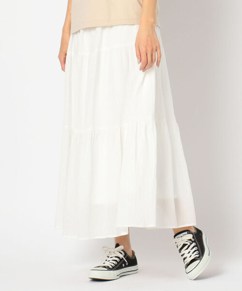 fredy repit（フレディレピ）の「ティアードロングスカート（スカート・レディース・オフホワイト/ブルー/ホワイト系その他5・38）」の22枚目の写真