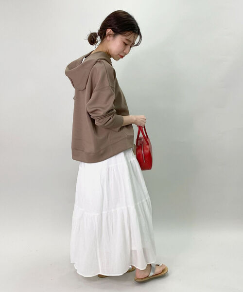 fredy repit（フレディレピ）の「ティアードロングスカート（スカート・レディース・オフホワイト/ブルー/ホワイト系その他5・38）」の6枚目の写真