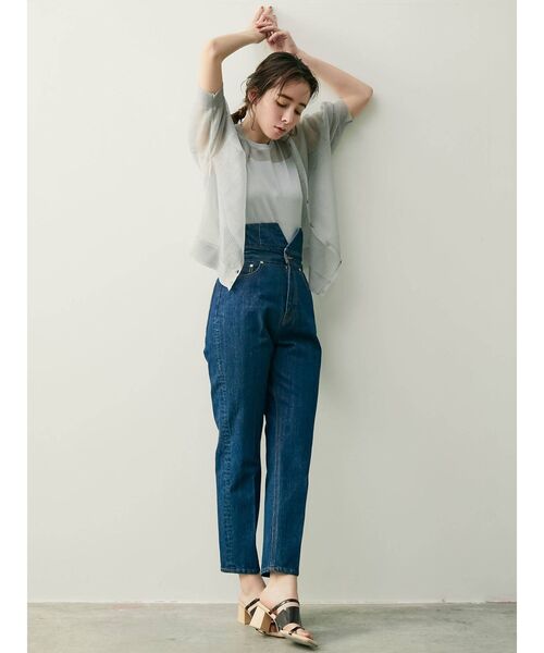 LAGUNAMOON(ラグナムーン)の「ハイウエストデザインデニムパンツ(デニムパンツ・レディース・ブルー/インディゴブルー・SMALL/MEDIUM)」の11枚目の写真