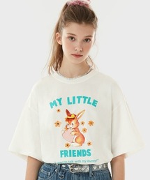 『ROLAROLA/ロラロラ』BROWN BUNNY T-SHIRT/プリントデザイン半袖Tシャツ