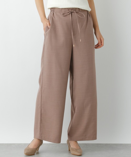 LEPSIM（レプシィム）の「キレイめイージーパンツ　934844（その他パンツ・レディース・ベージュ/ネイビー/レンガ/ブラウン・FREE）」の2枚目の写真