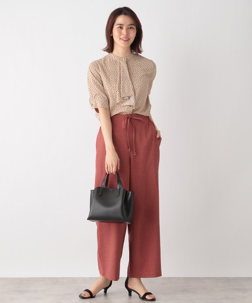 LEPSIM（レプシィム）の「キレイめイージーパンツ　934844（その他パンツ・レディース・ベージュ/ネイビー/レンガ/ブラウン・FREE）」の11枚目の写真