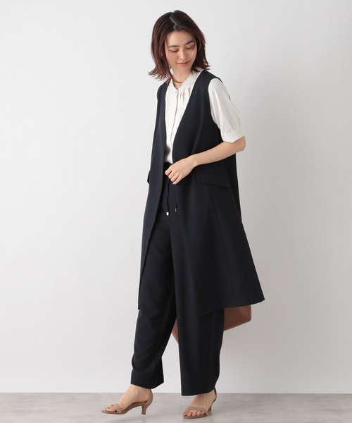 LEPSIM（レプシィム）の「キレイめイージーパンツ　934844（その他パンツ・レディース・ベージュ/ネイビー/レンガ/ブラウン・FREE）」の9枚目の写真