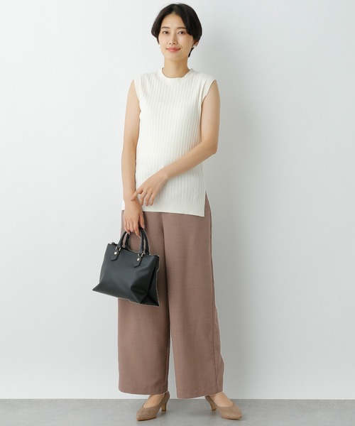 LEPSIM（レプシィム）の「キレイめイージーパンツ　934844（その他パンツ・レディース・ベージュ/ネイビー/レンガ/ブラウン・FREE）」の20枚目の写真